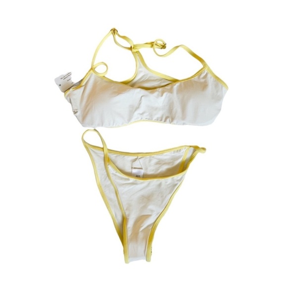 L*Space Pamela Bikini Top Cream/Lemon Drop and Tommy bottom NWT - Picture 9 of 11